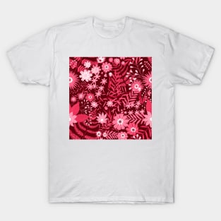 Viva Magenta Flowers 3 T-Shirt